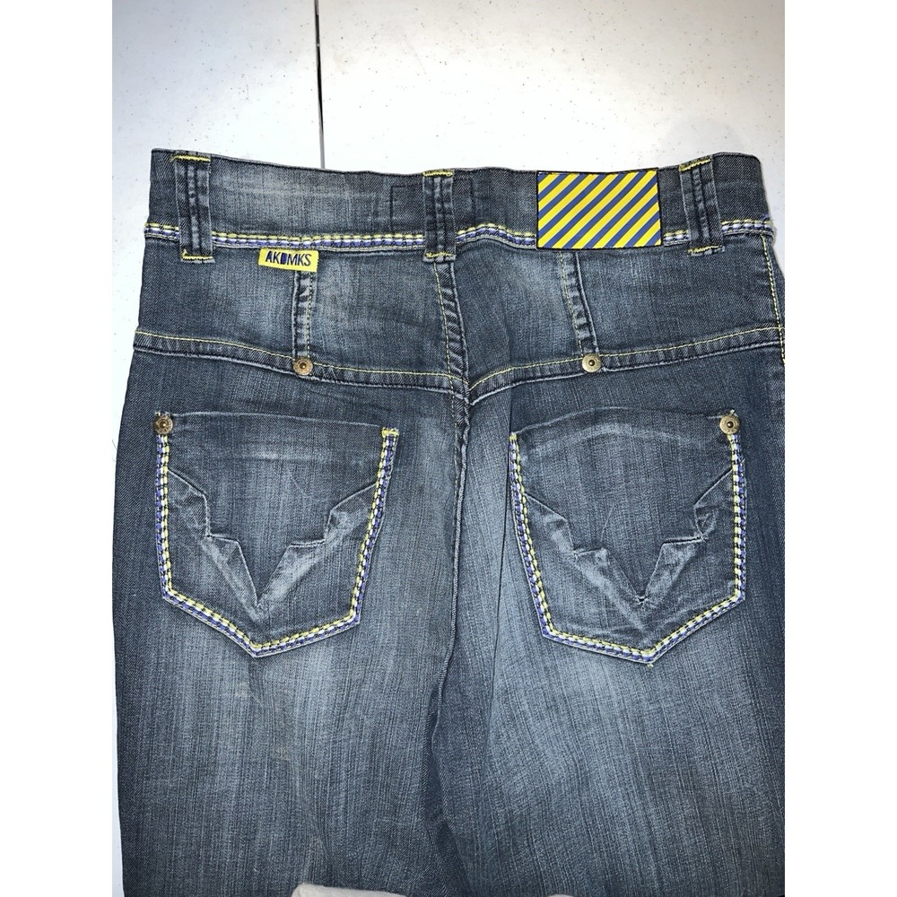 Y2K‎ Akademiks Bootcut Jeans Women's Size 30 Blue Medium Wash Blokecore NWT - Picture 3 of 4